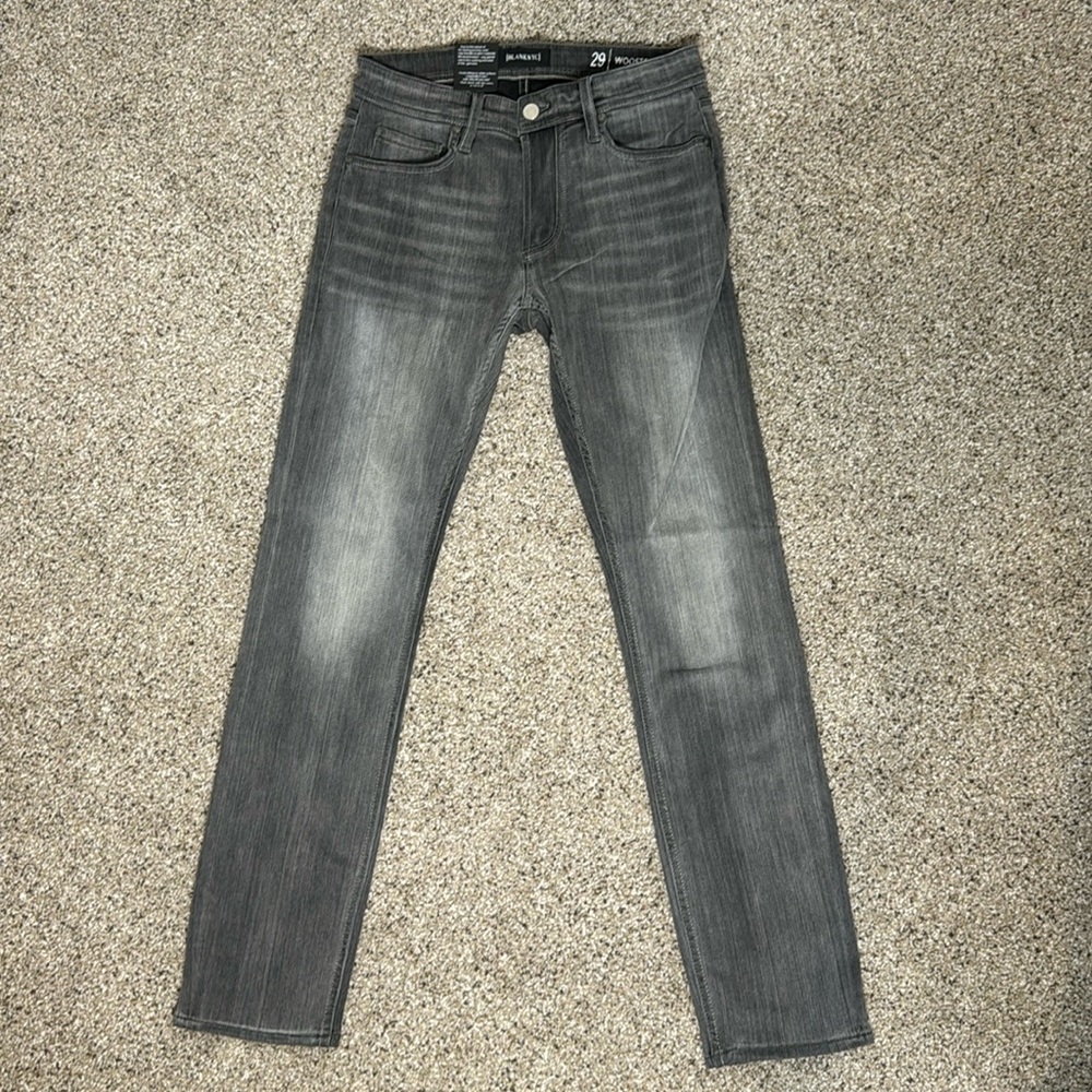 NWT BLANKNYC Jeans Wooster Slim Fit Size 29x32 Gray Denim
